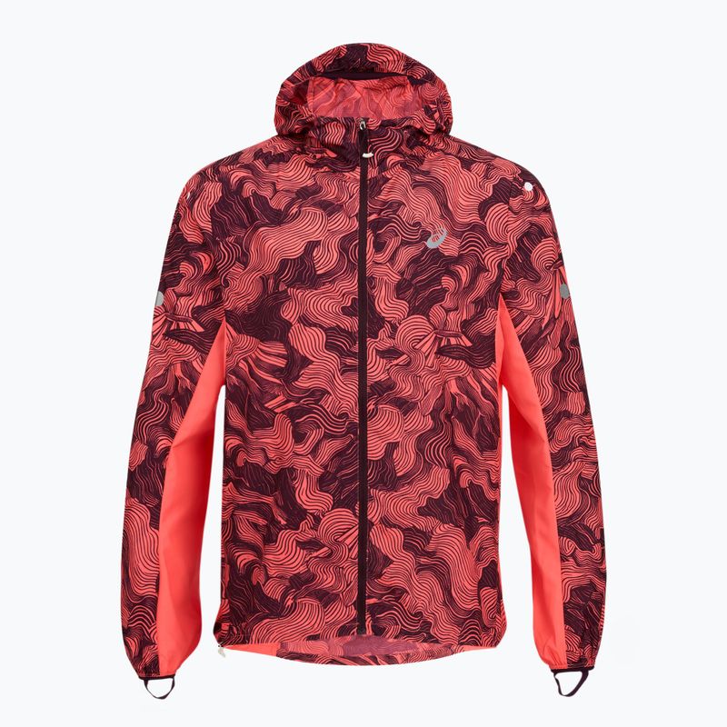 Куртка для бігу чоловіча Asics Fujitrail Packable Jacket blazing coral/dark aubergine 9
