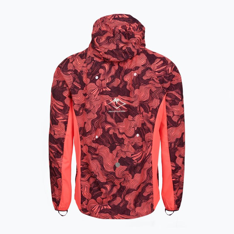 Куртка для бігу чоловіча Asics Fujitrail Packable Jacket blazing coral/dark aubergine 10