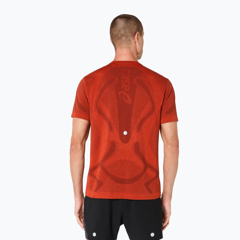 Футболка для бігу чоловіча ASICS Road Seamless Top singed red 3