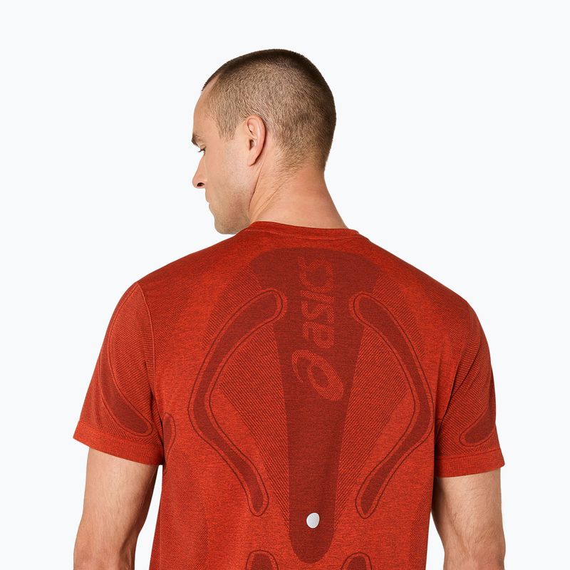 Футболка для бігу чоловіча ASICS Road Seamless Top singed red 5