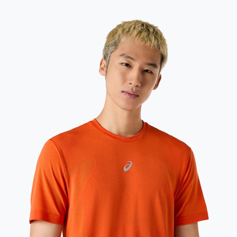 Футболка для бігу чоловіча ASICS Road Seamless Top energy orange 4