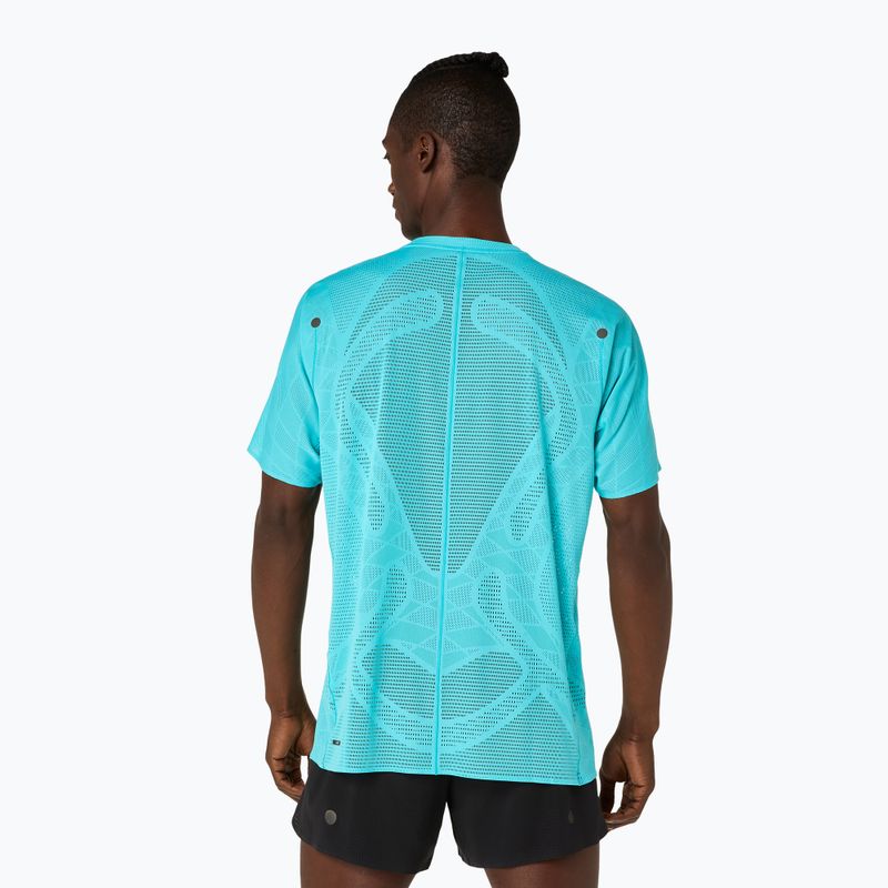 Чоловіча бігова футболка ASICS Metarun Top energy aqua 3