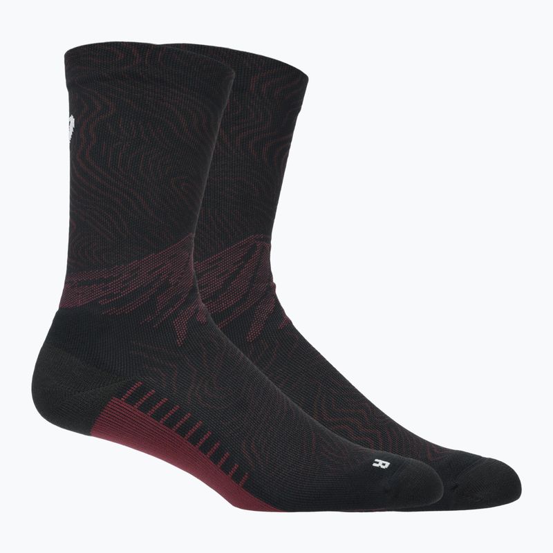 Шкарпетки ASICS Fujitrail Graphic Crew dark aubergine/black