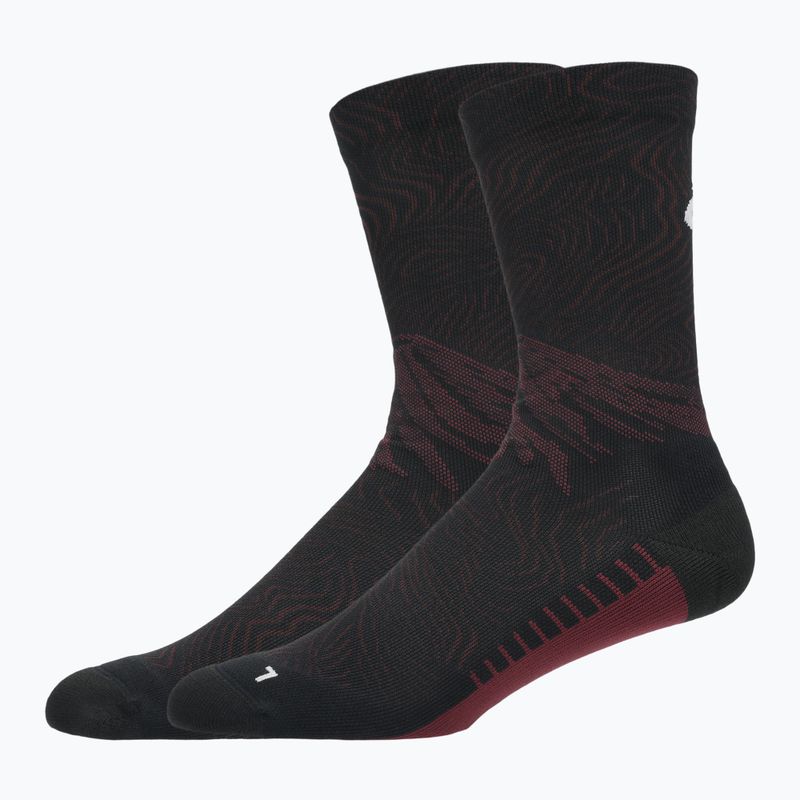 Шкарпетки ASICS Fujitrail Graphic Crew dark aubergine/black 2