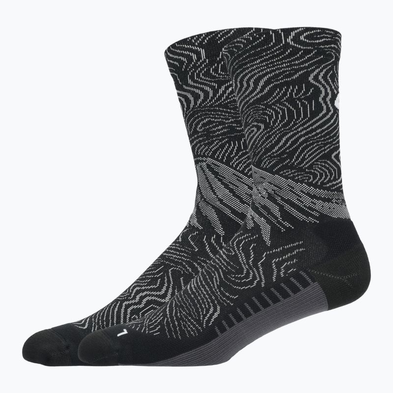 Шкарпетки ASICS Fujitrail Graphic Crew black/cloud grey 2