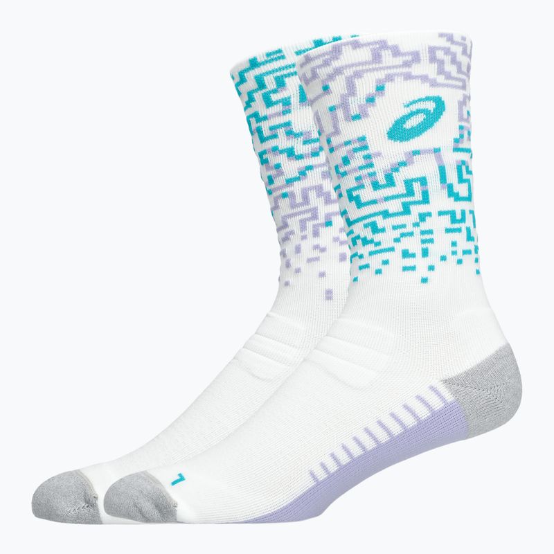 Шкарпетки ASICS Performance Run Crew white/energy aqua 2