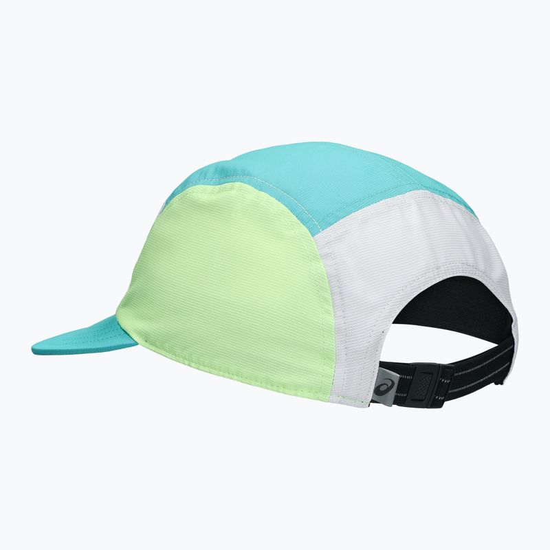 Кепка Asics Performance Running 5 Panel Cap Energy Aqua/White 2