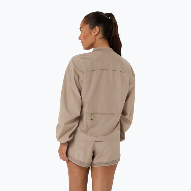 Куртка для бігу жіноча ASICS Nagino Run Adjustable Jacket greige 3