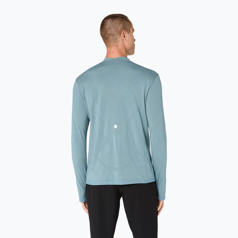 Кофта термоактивна чоловіча ASICS Road Winter Seamless Top foggy teal 4