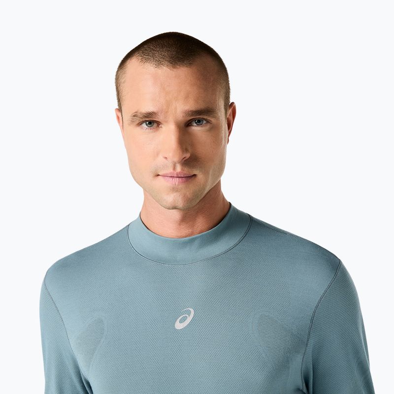 Кофта термоактивна чоловіча ASICS Road Winter Seamless Top foggy teal 5