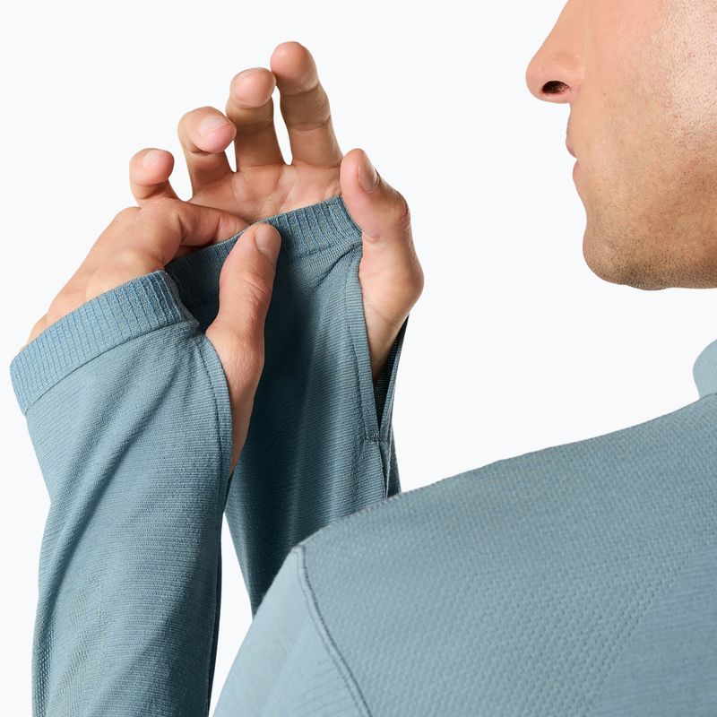 Кофта термоактивна чоловіча ASICS Road Winter Seamless Top foggy teal 7