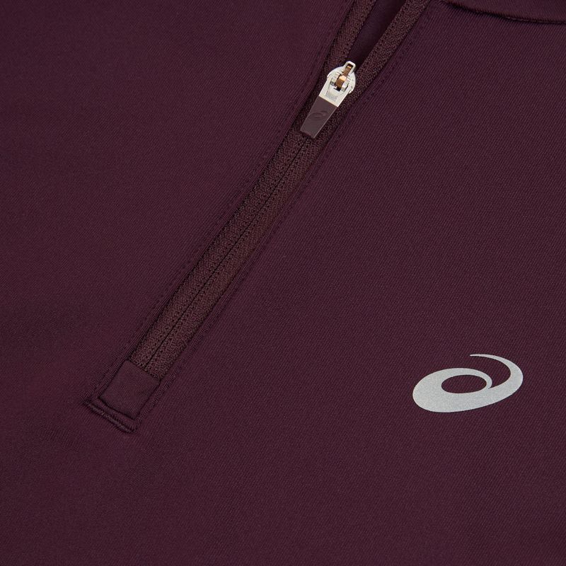 Лонгслів для бігу жіночий ASICS Core 1/2 Zip Winter Top dark aubergine 3