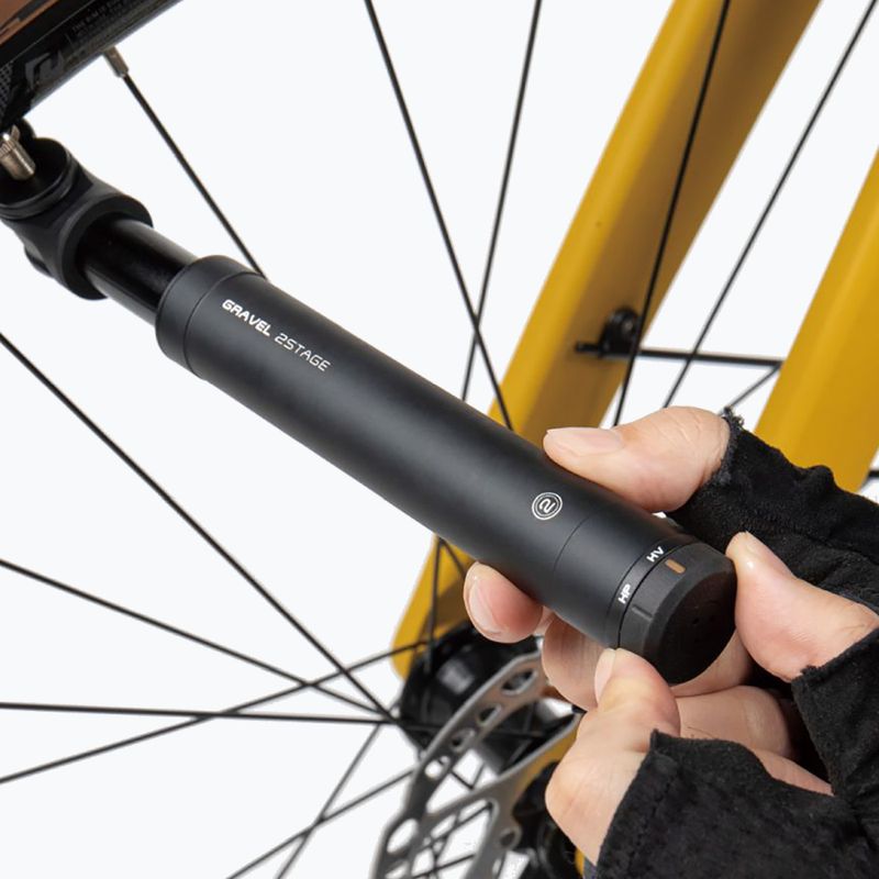 Насос велосипедний Topeak Gravel 2Stage чорний T-TGV-2STG 2