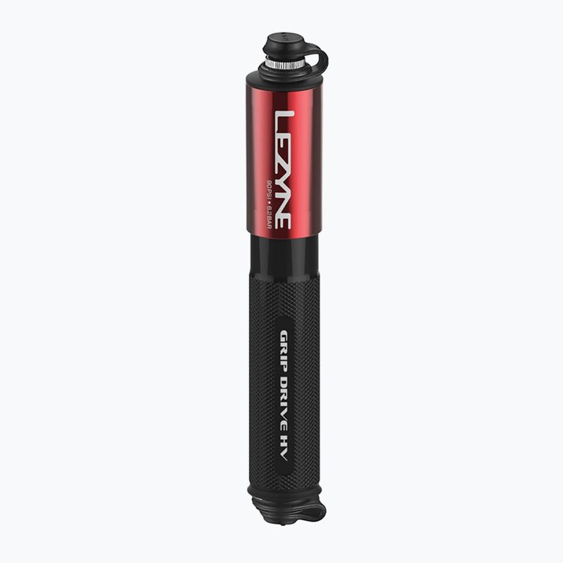 Велосипедний насос Lezyne Grip Drive HV S ABS FLEX 90psi червоний