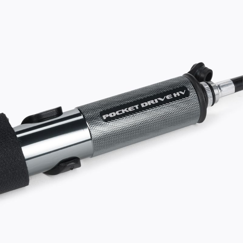 Велосипедний насос Lezyne Pocket Drive Hv Abs Flex Hose чорний LZN-1-MP-PKDRHV-V119 3