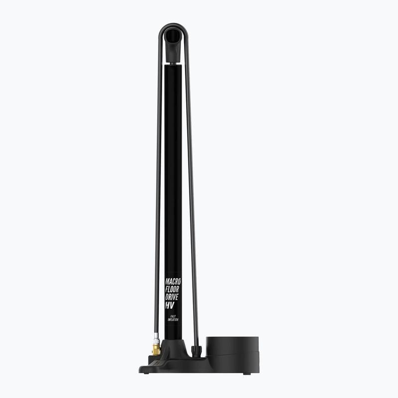 Lezyne Macro HV Floor Drive ABS 100psi плоский чорний велосипедний насос 2