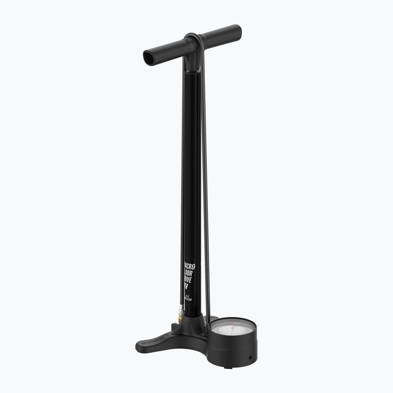 Плоский чорний велосипедний насос Lezyne Macro HV Floor Drive DV 100psi 3