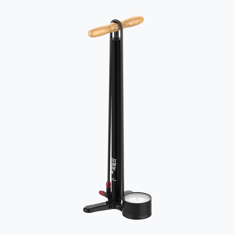 Велосипедний насос Lezyne Steel HV Floor Drive 3.5 100psi плоский чорний