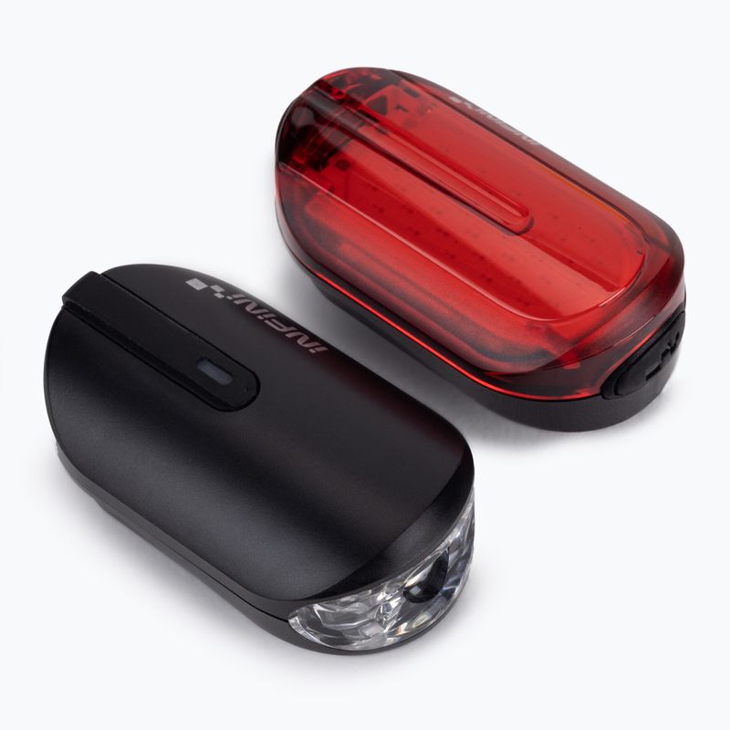 Набір велосипедних ліхтариків INFINI Set Olley Usb чорний I-210PR-B