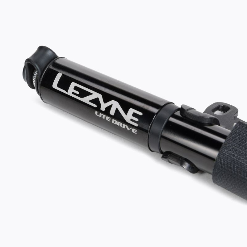 Велосипедний насос  Lezyne LITE DRIVE HP S ABS 160psi чорний LZN-1-MP-LTDR-V1S04 3