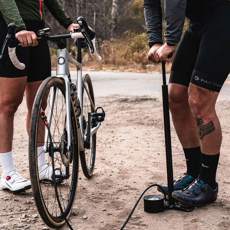 Велосипедний насос Lezyne Classic Floor Drive 3.5 220psi металік чорний 7