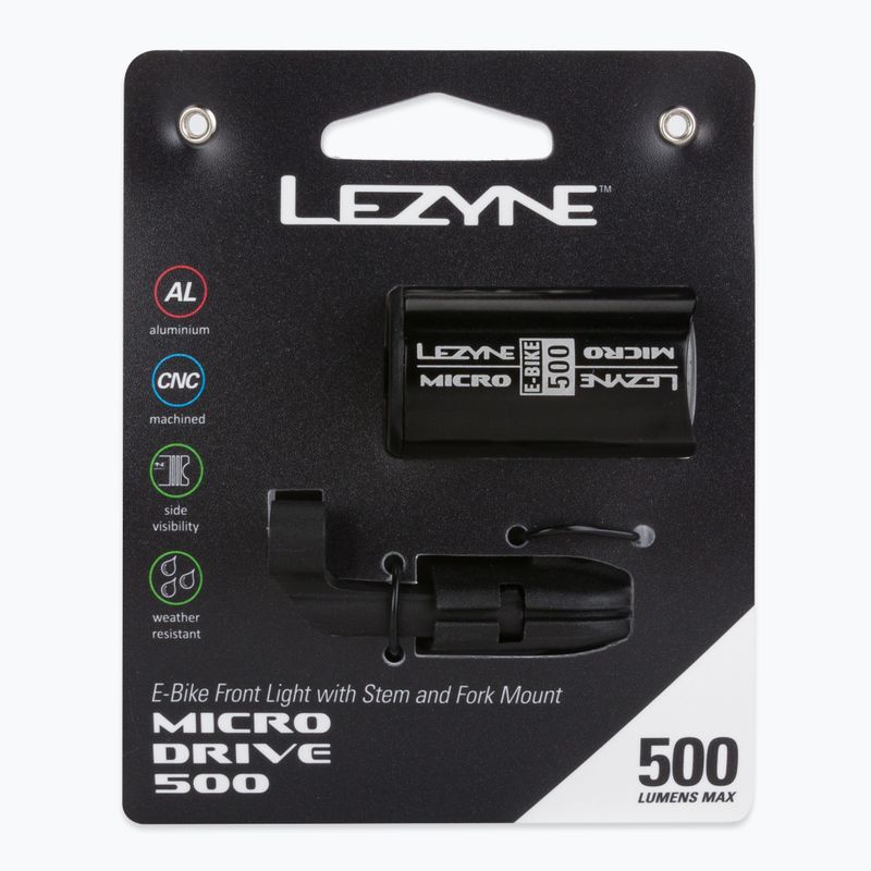 Велосипедний ліхтарик передній Lezyne Micro Drive 500 ebike LZN-1-LED-EMICR-V104A