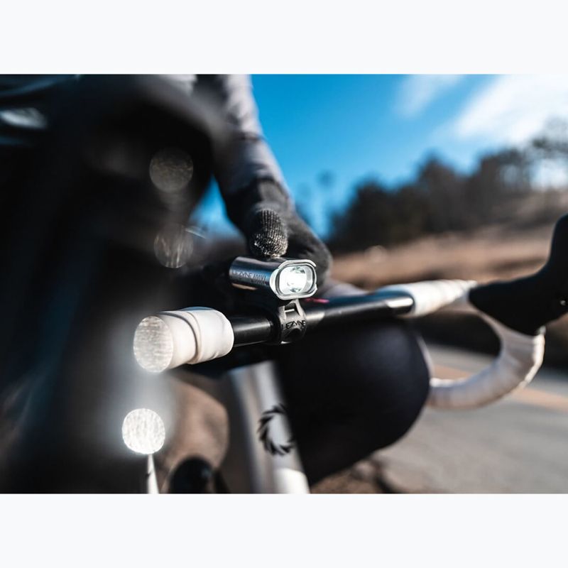Велосипедна лампа Lezyne Mini Drive 400XL передня глянцева срібляста 3