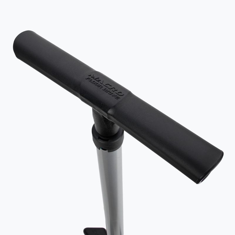 Велосипедний насос Lezyne Macro Floor DV Dual Valve Head 220psi сріблястий 2