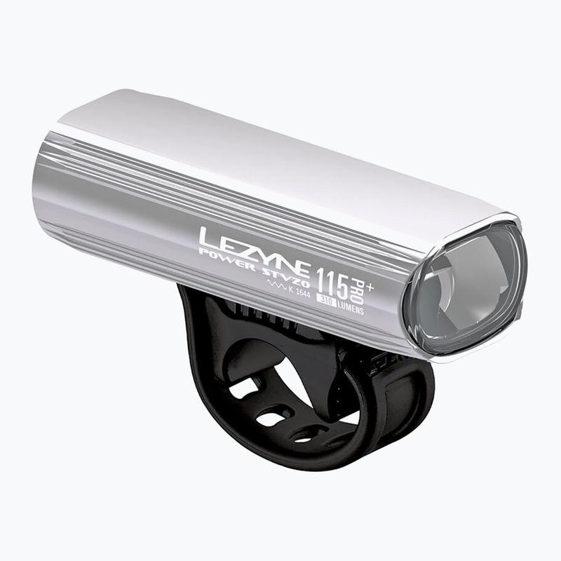Ліхтарик велосипедний передній Lezyne Power Stvzo Pro 115 gloss silver