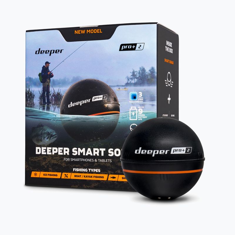 Ехолот для риболовлі Deeper Мастилоt Sonar Pro+ 2 чорний 2