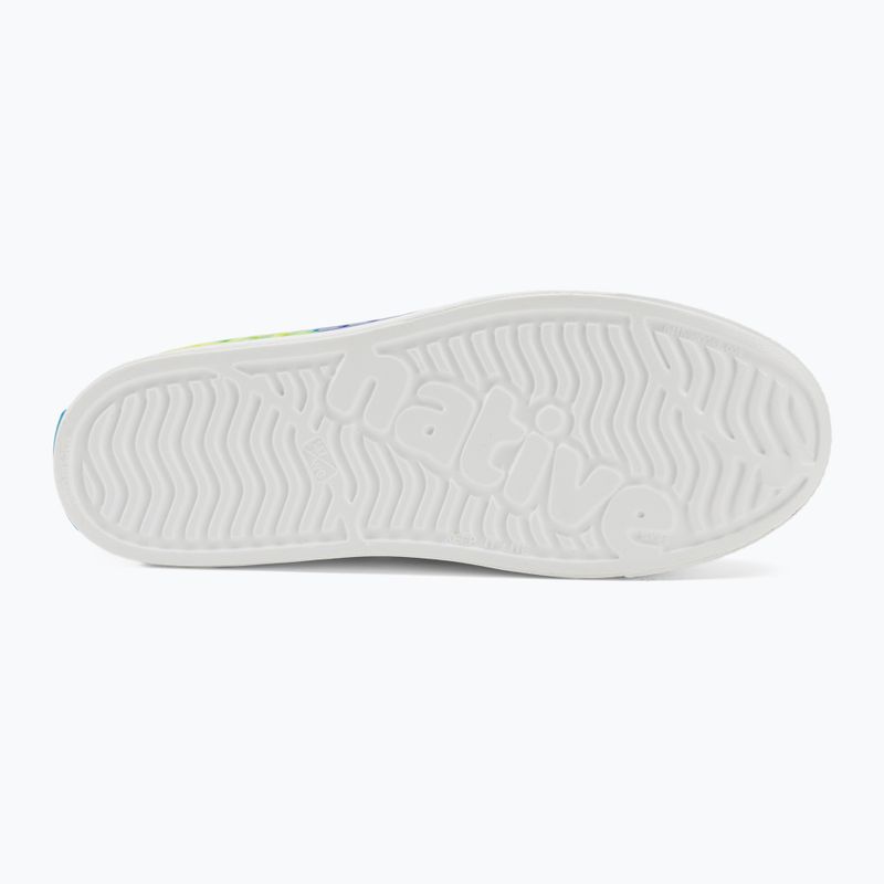 Кеди дитячі Native Jefferson Print shell white/shell white/neon multi tie dye 5