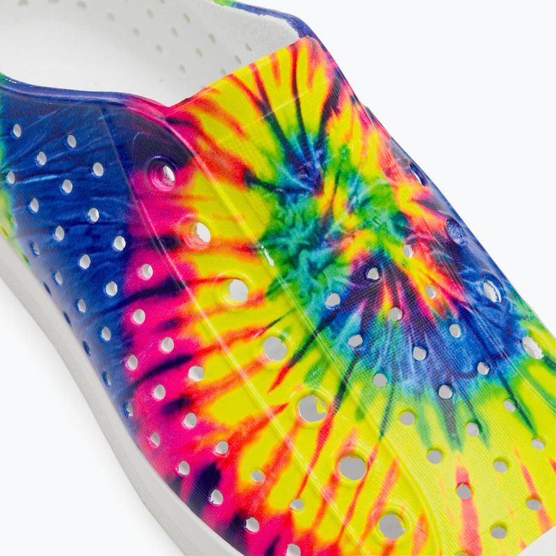 Кеди дитячі Native Jefferson Print shell white/shell white/neon multi tie dye 8