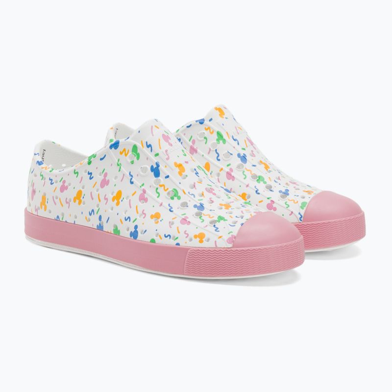 Кеди дитячі Native Jefferson Print Disney Jr shell white/princess pink/pastel white confetti 4