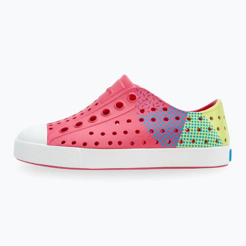 Кросівки вітрильні дитячі Native NA-12111502 Jefferson Block dazzle pink/shell white/celery maria starfish 9