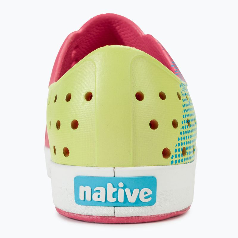 Кросівки вітрильні дитячі Native NA-12111502 Jefferson Block dazzle pink/shell white/celery maria starfish 6