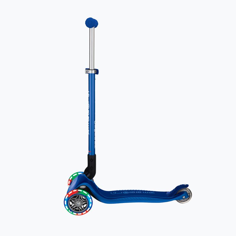 Самокат трьохколісний дитячий Globber Primo Foldable Plus Lights navy blue 2