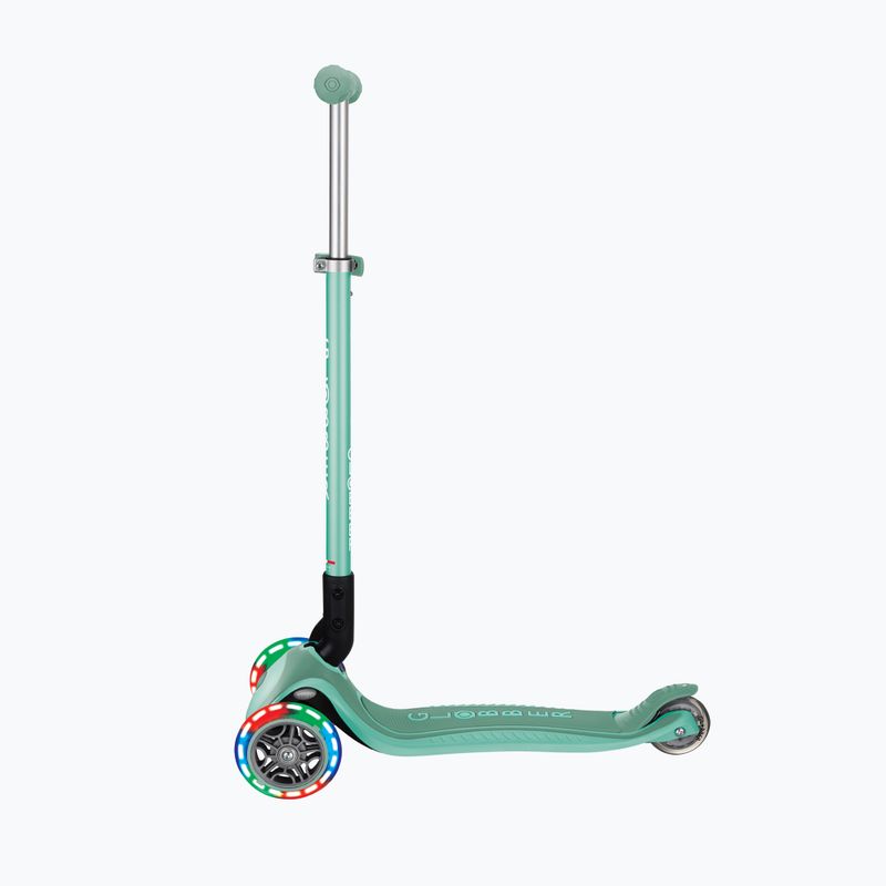 Самокат трьохколісний дитячий Globber Primo Foldable Plus Lights mint 2