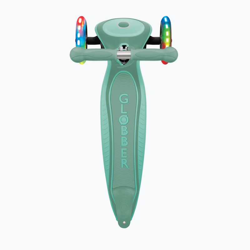 Самокат трьохколісний дитячий Globber Primo Foldable Plus Lights mint 5