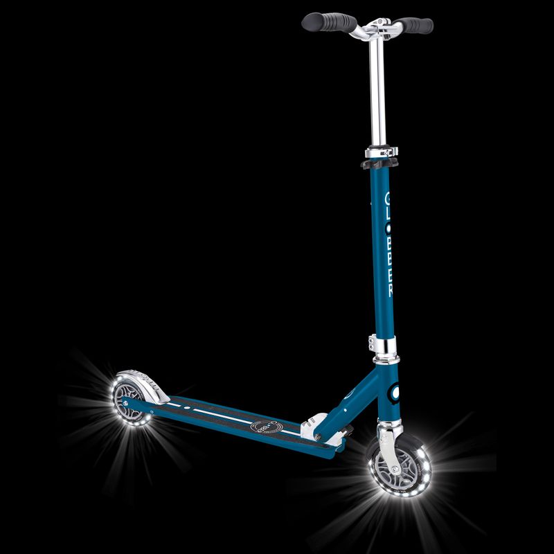 Дитячий міський самокат Globber Flow Element Lights petrol blue 11