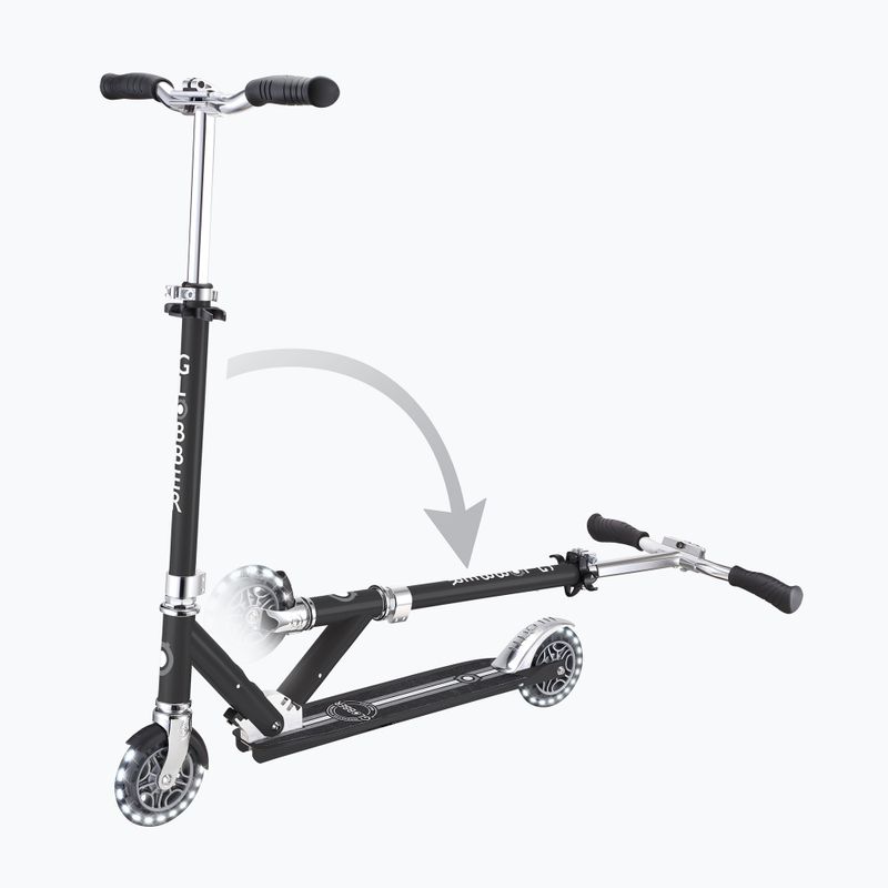 Дитячий міський самокат Globber Flow Element Lights black 6