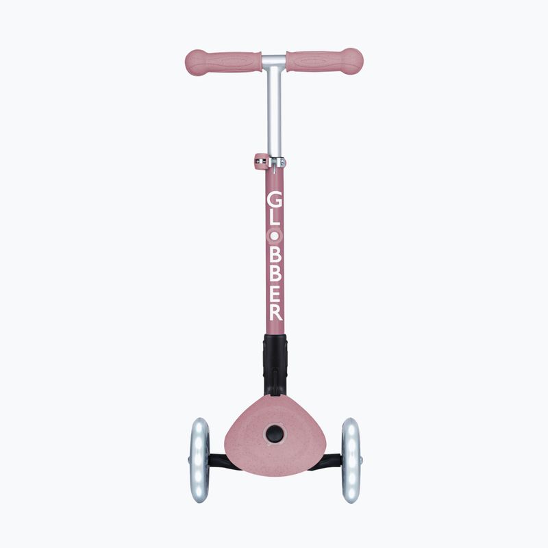 Самокат трьохколісний дитячий Globber Junior Foldable Lights Eco berry 3