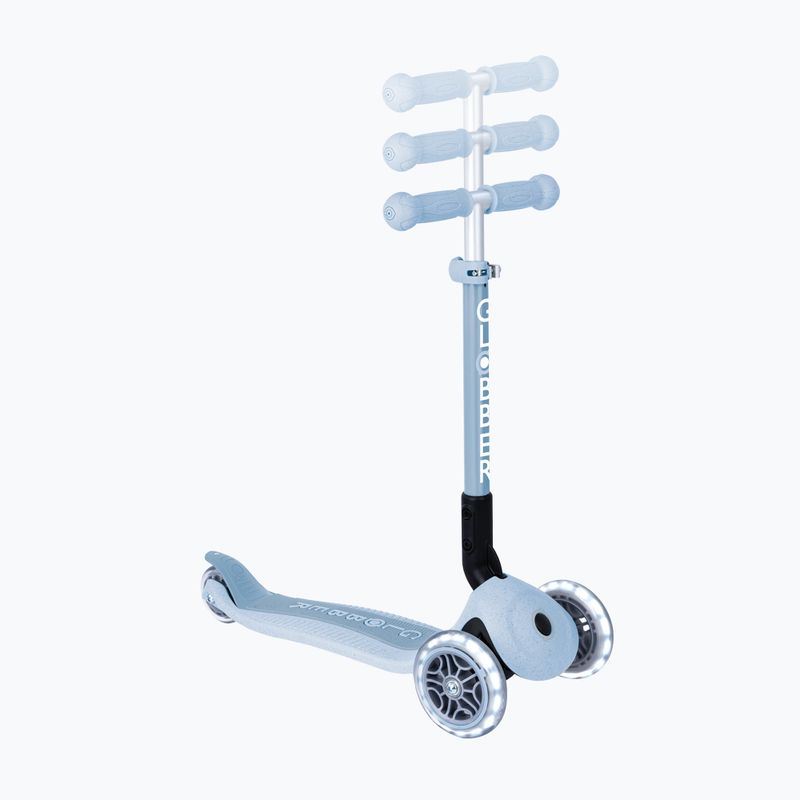 Дитячий триколісний самокат Globber Junior Foldable Lights Eco blueberry 6