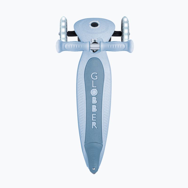 Самокат триколісний дитячий Globber Junior Primo Foldable Lights Eco blueberry 4