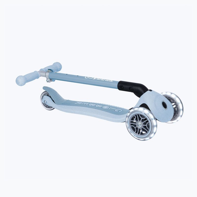 Самокат триколісний дитячий Globber Junior Primo Foldable Lights Eco blueberry 5