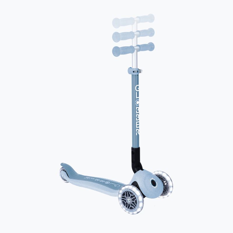 Самокат триколісний дитячий Globber Junior Primo Foldable Lights Eco blueberry 9