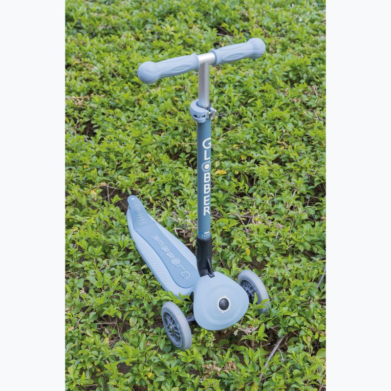 Самокат триколісний дитячий Globber Junior Primo Foldable Lights Eco blueberry 10