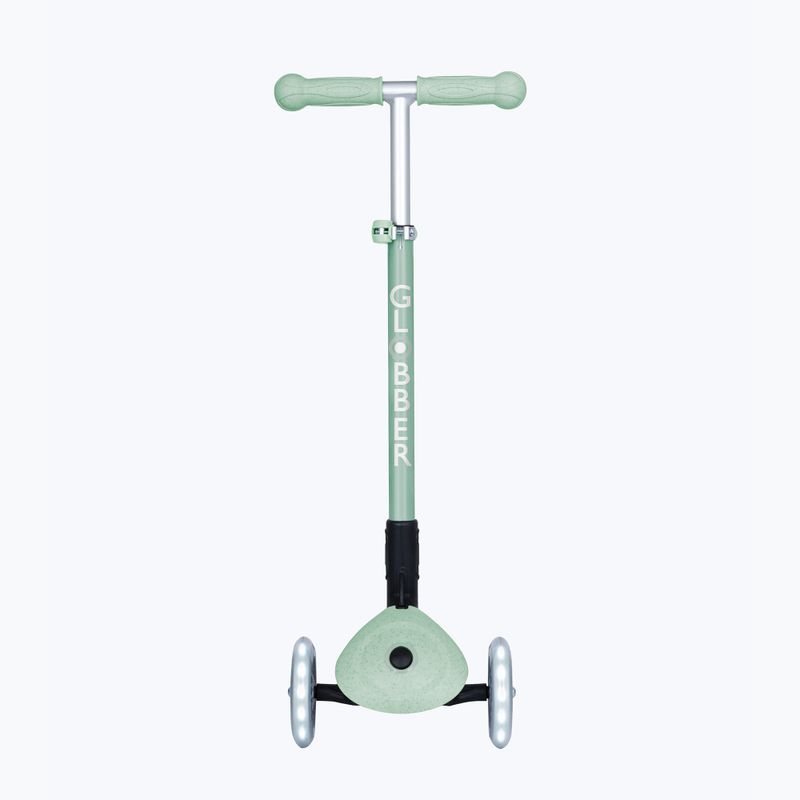 Самокат триколісний дитячий Globber Junior Primo Foldable Lights Eco pistachio 3