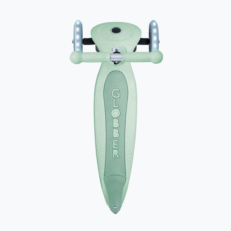 Самокат триколісний дитячий Globber Junior Primo Foldable Lights Eco pistachio 4