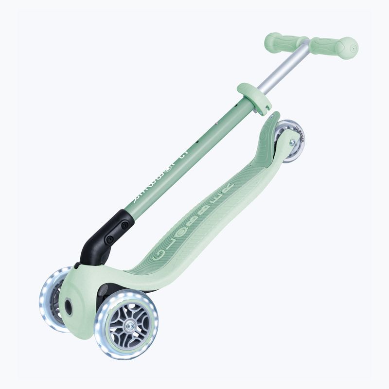 Самокат триколісний дитячий Globber Junior Primo Foldable Lights Eco pistachio 5