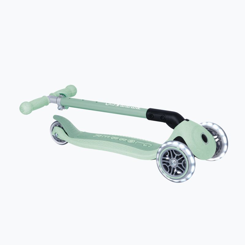 Самокат триколісний дитячий Globber Junior Primo Foldable Lights Eco pistachio 6